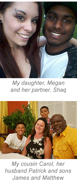 My daughter, Megan and her partner, Shaq.